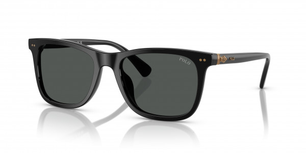 Polo PH4220F Sunglasses, 500187 SHINY BLACK DARK GREY (BLACK)