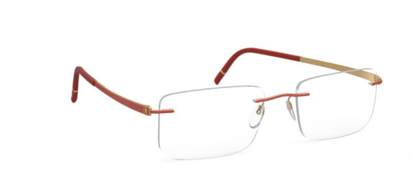 Silhouette Momentum  5529 EY Eyeglasses, 3020 Gold / Siena Red