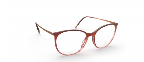 Silhouette Illusion Lite Full Rim 1606 Eyeglasses, 2540 Jiggle Pumpkin