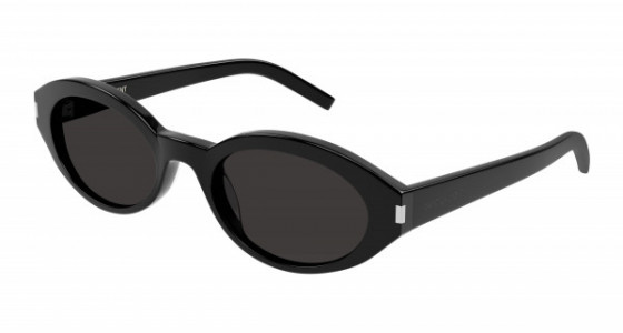 Saint Laurent SL 567 Sunglasses, 001 - BLACK with BLACK lenses