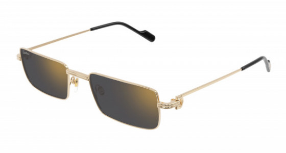 Cartier CT0501S Sunglasses, 005 - GOLD with GREY lenses