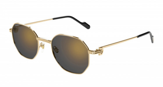 Cartier CT0500S Sunglasses, 001 - GOLD with GREY lenses