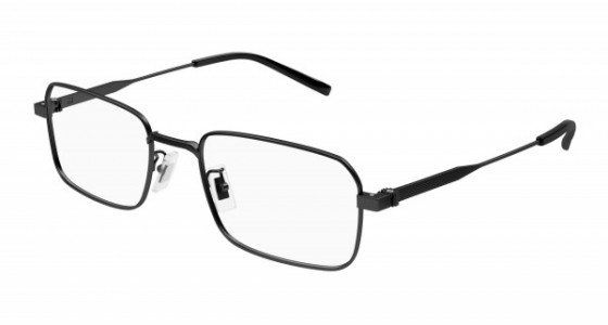 dunhill DU0093O Eyeglasses, 001 - BLACK with TRANSPARENT lenses