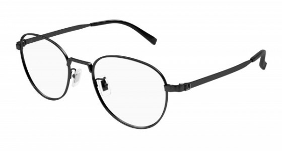 dunhill DU0085O Eyeglasses, 001 - BLACK with TRANSPARENT lenses