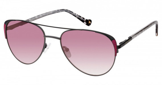 Betsey Johnson BET SUN QUEEN Sunglasses, BLK