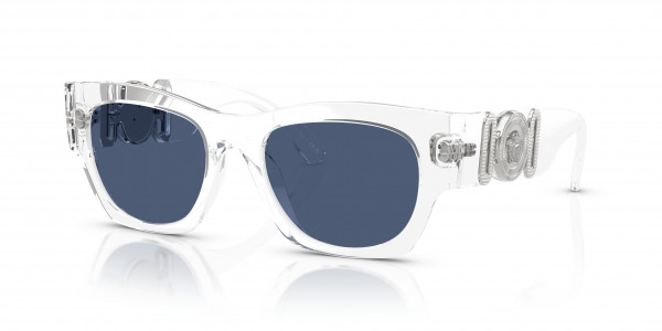 Versace VE4479U Sunglasses, 148/80 CRYSTAL BLUE (TRANSPARENT)