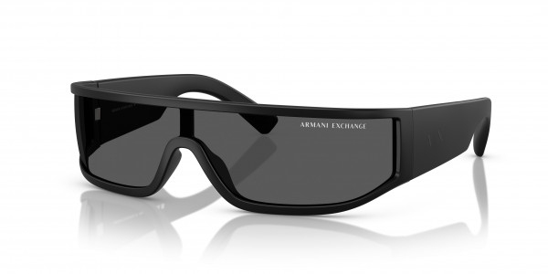 Armani Exchange AX4153SU Sunglasses, 805887 MATTE BLACK DARK GREY VOODOO (BLACK)