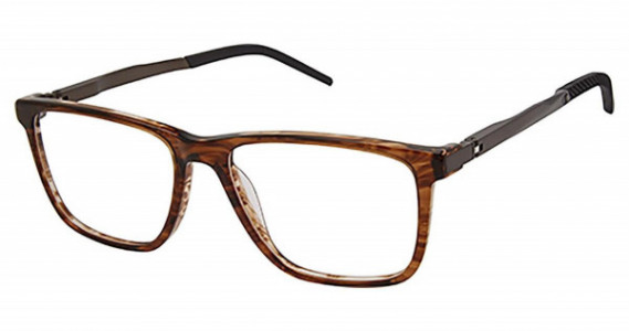 Champion ROVE Flex Fit 180 Champion Eyeglasses, C01 BROWN HORN