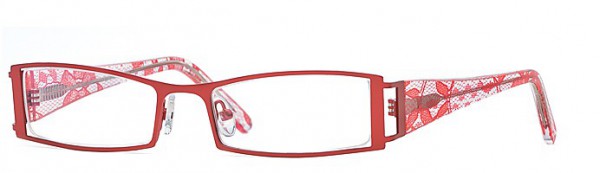 Carmen Marc Valvo Lourdes Eyeglasses, Red