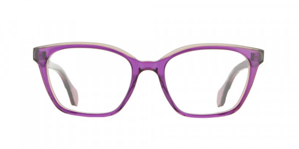 Vanni  V6851 Eyeglasses, multilayer transparent purple