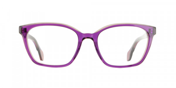 Vanni  V6850 Eyeglasses, multilayer transparent purple