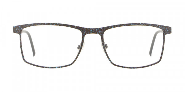 Vanni  V6340 Eyeglasses, matt dark gun with red spray on temple