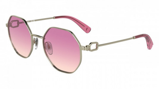 Longchamp LO179S Sunglasses, (718) GOLD/GRADIENT PINK