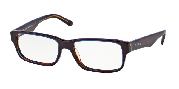 Prada PR 16MV HERITAGE Eyeglasses, ZXH1O1 HERITAGE TORTOISE DENIM (TORTOISE)
