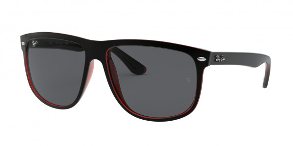 Ray-Ban RB4147 BOYFRIEND Sunglasses, 617187 BOYFRIEND MATTE BLACK ON TRANS (BLACK)