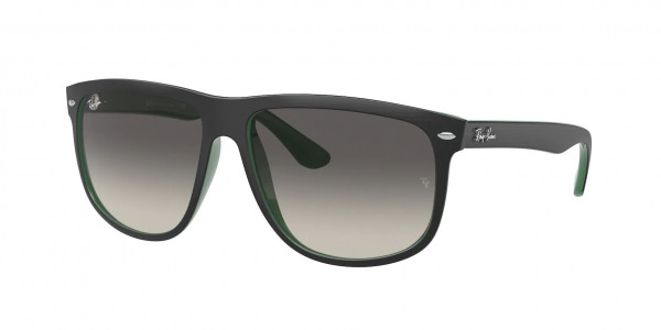 Ray-Ban RB4147 BOYFRIEND Sunglasses, 656811 BOYFRIEND MATTE BLACK ON GREEN (BLACK)