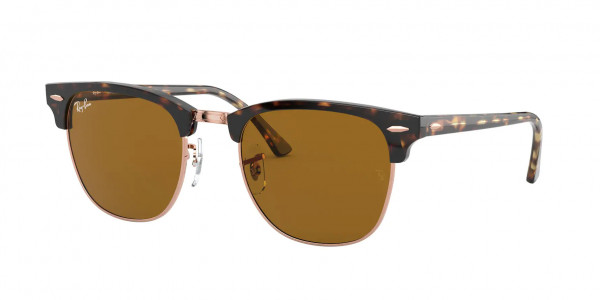 Ray-Ban RB3016 CLUBMASTER Sunglasses, 130933 CLUBMASTER HAVANA B-15 BROWN (TORTOISE)
