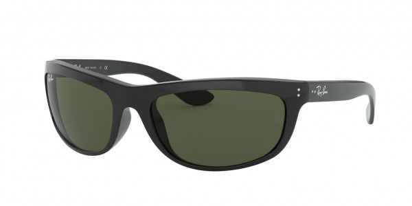 Ray-Ban RB4089 BALORAMA Sunglasses, 601/31 BALORAMA BLACK G-15 GREEN (BLACK)
