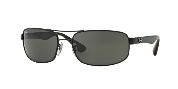 Ray-Ban RB3445 Sunglasses, 006/P2 MATTE BLACK DARK GREY (BLACK)