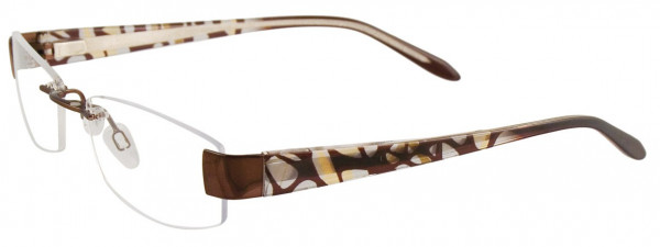 EasyClip EC150 Eyeglasses, 010 - Shiny Dark Brown