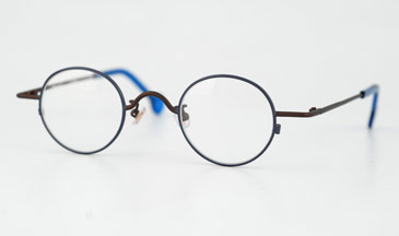 LA Eyeworks Bodhi 2 Eyeglasses, 534 Deep Blue W/brown