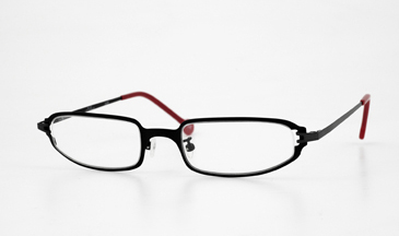 LA Eyeworks Derby Eyeglasses, 878 Black Zap Matte