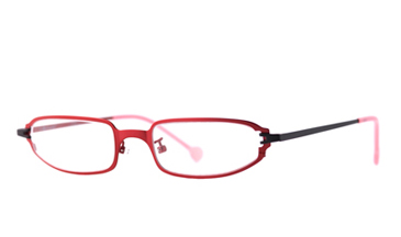 LA Eyeworks Derby Eyeglasses, 887 Red Zap Matte