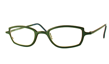 LA Eyeworks Float Eyeglasses, 410 Forest Green With Black