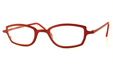LA Eyeworks Float Eyeglasses, 488 Brick With Charcoal