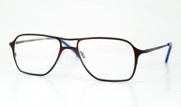 LA Eyeworks Hawks Eyeglasses, 863 Dark Brown To Dark Blue Split