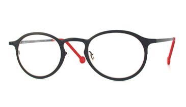 LA Eyeworks Hopper Eyeglasses, 502M Black Zap Matte