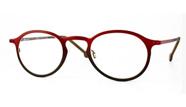 LA Eyeworks Hopper Eyeglasses, 545 Brick To Grey Split