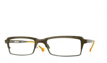 LA Eyeworks Towbar Eyeglasses, 824 Khaki To Natural Split