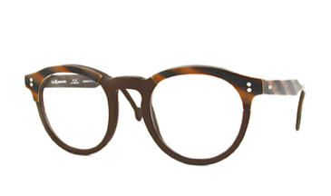 LA Eyeworks Director Eyeglasses, 168 Brown Flannel