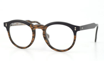 LA Eyeworks Director Eyeglasses, 630 Plum Brown Tiger