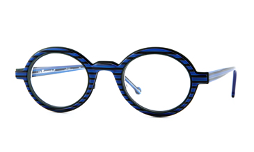 LA Eyeworks Pocket Eyeglasses, 208558 Blue Fin W/green Velvet Chassis