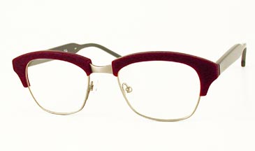 LA Eyeworks Poe Eyeglasses, 235406 Burgundy