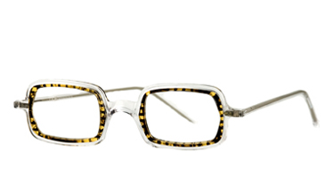 LA Eyeworks Puzzle Eyeglasses, 100349 Crystal