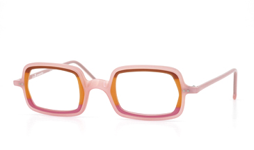 LA Eyeworks Puzzle Eyeglasses, 132322 Pink Baby