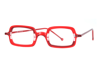 LA Eyeworks Puzzle Eyeglasses, 250214 Red Red