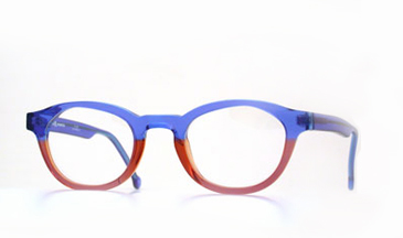LA Eyeworks Quint Eyeglasses, 970 Blue Tea Split