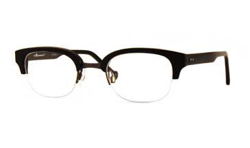 LA Eyeworks Thunder Eyeglasses, 101495 Black W/dark Gun