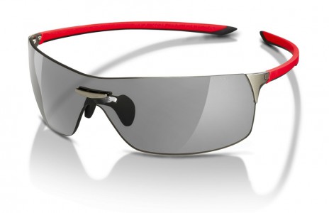 TAG Heuer Reflex Original (Squadra) 5502 Sunglasses, Red-Black Temples / Grey Outdoor (101)