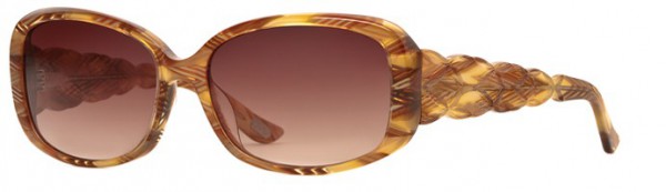 Carmen Marc Valvo Maria (Sun) Sunglasses, Spanish Amber