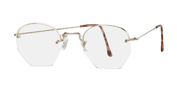 Shuron Ronwinne Eyeglasses, Gold w/ Spring Hinge Cable