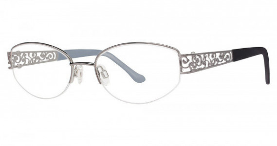 Genevieve FASHION Eyeglasses, Gunmetal/Silver