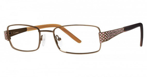 Genevieve GLITZ Eyeglasses, Brown