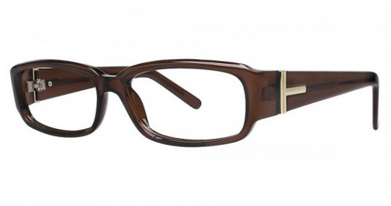 Modern Optical MERGER Eyeglasses, Brown/Gold