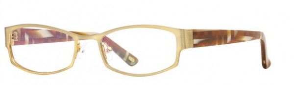 Carmen Marc Valvo Maki Eyeglasses, Gold Topaz