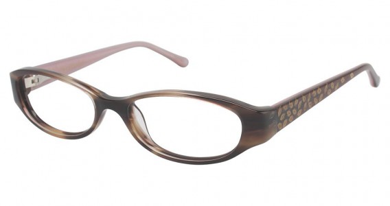 Lulu Guinness L840 Eyeglasses, BROWN DEMI (BRN)